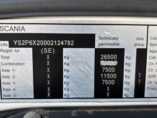 Scania P320 6X2 EURO6 + CARRIER SUPRA 1250 Mt 235kW