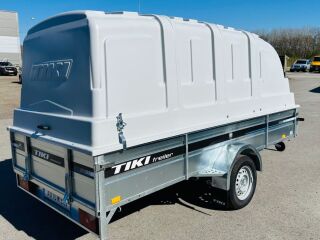 Tiki Treiler Keevis 350-LH 3.5x1.5 Plastkaanega kastihaagis