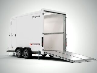 Brian James Trailers Box Van - furgoonhaagis 4,00x1,80m 3500kg valge