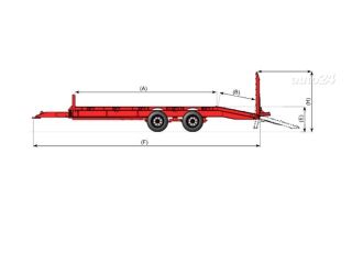 Raskeveotreiler 22T NC-Low Loader