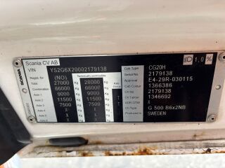 Scania G 500 6x2 368kW