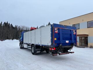 Scania P320 4x2 + FASSI F165A.0.23 + Drop side Platform + 235kW