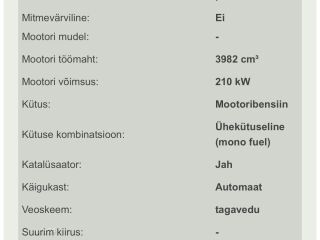 BMW 540 M-tech 4.0 V8 210kW