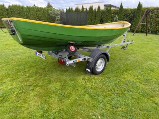 Kasse + Yamaha 6hp + haagis + sonar