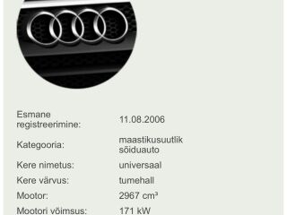 Audi Q7 Comfortline Quattro 3.0 V6 TDI 171kW