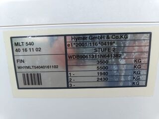 Hymer MLT 540 Mercedes-Benz Sprinter 2.1 120кВ