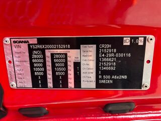Scania R500 6x2 368kW