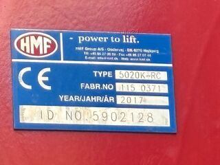 Volvo FH 540 8X4 HMF5020 K6 + JIBB + WINCH 405kW