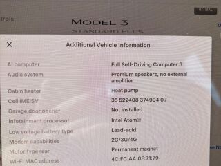 Tesla Model 3 Standard Range Plus 88kW