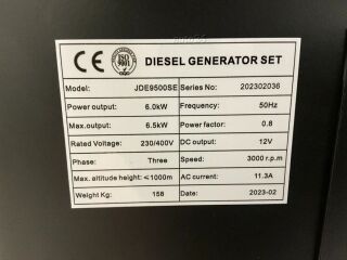 GENERAATOR 6.5 KW