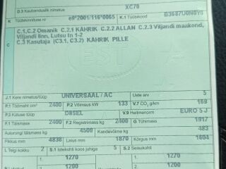 Volvo XC70 2.4 D4 133кВ