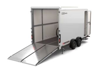 Brian James Trailers Box Van - furgoonhaagis 4,00x1,80m 3500kg valge