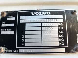Volvo FM300 6X2 EURO4 + HIAB XS + TIPPER 225kW