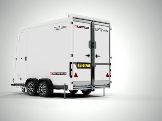 Brian James Trailers Box Van - furgoonhaagis 4,00x1,80m 3500kg valge