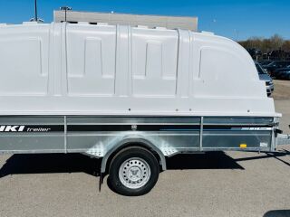 Tiki Treiler Keevis 350-LH 3.5x1.5 Plastkaanega kastihaagis