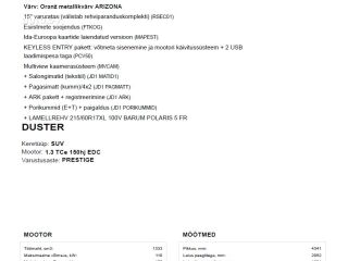 Dacia Duster 1.3 110kW