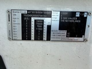 Scania S560 A4X2EB MEGA 13.0 412kW