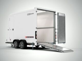 Brian James Trailers Box Van - furgoonhaagis 4,00x1,80m 3500kg valge