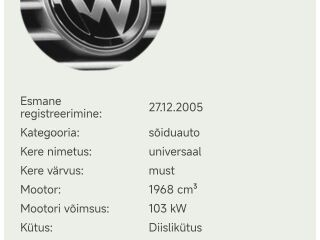 Volkswagen Touran ComfortLine 2.0 R4 TDi BKD 103kW