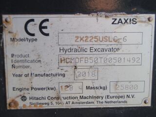 Hitachi ZX225US LC-6 8400h