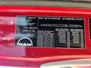 MAN TGA 26.400 6X2*4 + HMF 1820 294kW