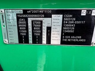 Scania S520 +FULL AIR+RETARDER EURO 6 382kW