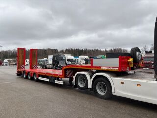 Kässbohrer Lowbed LB3E + PÖÖRAV + TÕSTETAV TELG