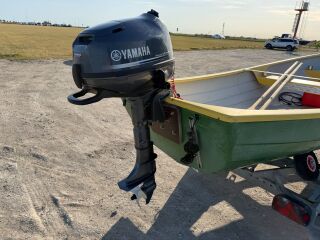 Kasse + Yamaha 6hp + haagis + sonar