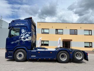 Scania R650 6x2 + RETARDER + PTO + DOUBLE BOOGIE + CRANE  478kW