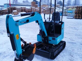 miniekskavaator 1.2t koos hüdrovasaraga ja kopaga 12kW