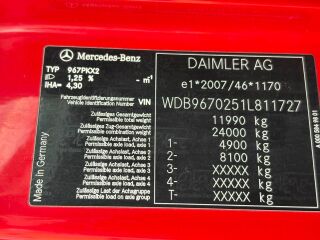 Mercedes-Benz Atego 1224 4X2 EURO6 + SIDE OPENING EURO 6 174kW