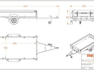 Respo Kasithaagis 3.00 x 1.50 poordiga 0.42m