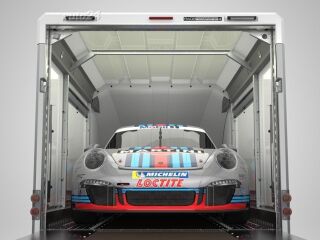 Brian James Trailers Race Transporter 4 kaldfunktsiooniga 5,00mx2,12m