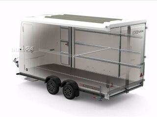 Brian James Trailers Box Van - furgoonhaagis 4,00x1,80m 3500kg valge
