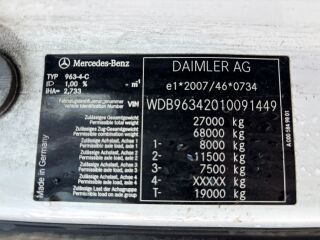Mercedes-Benz Actros 2553 6x2 EURO6 + ADR + HYDRAULICS + RETARDE 390kW
