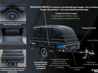 Tiki Treiler PRO3500 BLACK DUPLEX 3.5x1.5