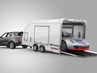 Brian James Trailers Race Transporter 4 kaldfunktsiooniga 5,00mx2,12m