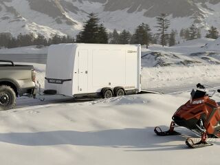 Brian James Trailers Box Van - furgoonhaagis 4,00x1,80m 3500kg valge