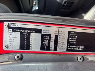 Scania P320 6X2*4 EURO6 + SIDE OPENING BOX EURO 6 9291kW