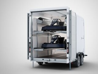 Brian James Trailers Box Van - furgoonhaagis 4,00x1,80m 3500kg valge