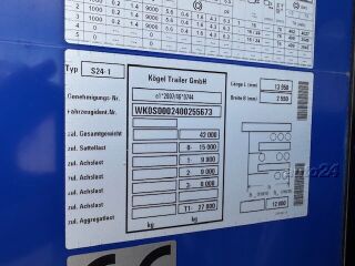 Kögel SN24+TÕSTETAVA KATUSEGA