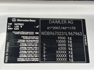 Mercedes-Benz ATEGO 916 4x2 EURO6 +   BOX LOW MILEAGE 115kW