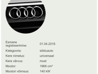 Audi A6 2.0 140kW