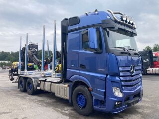 Mercedes-Benz Actros 2663 EURO 6 +6x4+ RETARDER+LOGLIFT CRANE 460kW