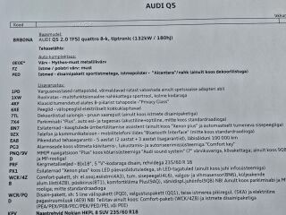 Audi Q5 8R  XCNCBQ1  QA8BK040P8R027MMEM1G 2.0 R4 TFSI 132кВ