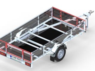 Tiki Treiler Keevis PRO 400-DLH 4.0x1.5 Kaanega kastihaagis