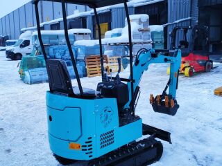miniekskavaator 1.2t koos hüdrovasaraga ja kopaga 12kW