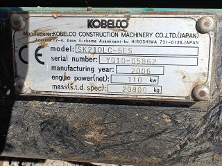 Kobelco SK 210 LC-6E 110kW