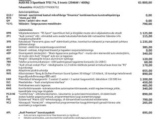 Audi RS 3 2.5 294кВ