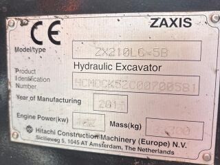 Hitachi ZX210LC-5B 5.2 R4 Isuzu 122kW